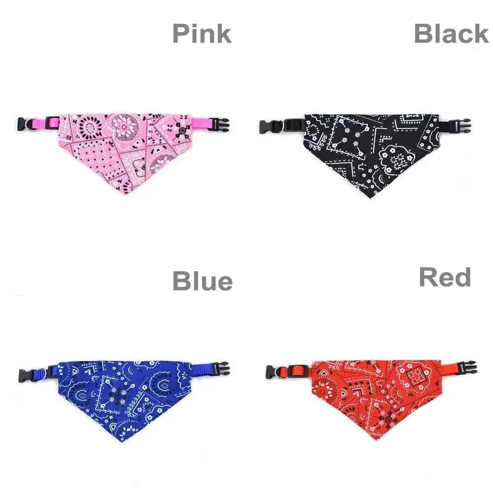 Adjustable Triangular Bandage For Pet Dog Cat Washable Scarf Bandana Collar Bibs Cat Neck Decor Birthday Party Dress Up