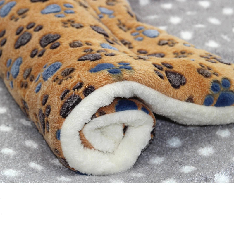 Large Size Flannel Dog Bed Thicken Cat Bed Sleeping Mat Dog Mat Blanket For Puppy Kitten Dog Bed Rug for Small Medium Large Dog - Play Paws Toys
