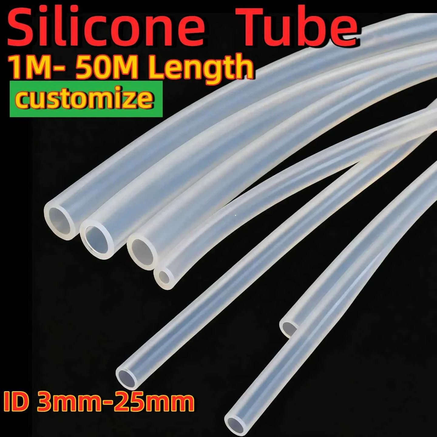 Wholesale Food Grade aquarium Clear Peristaltic Pump 2mm-30mm outer Custom Silicone Rubber Tube Hose Pipe Soft Diameter Flexible