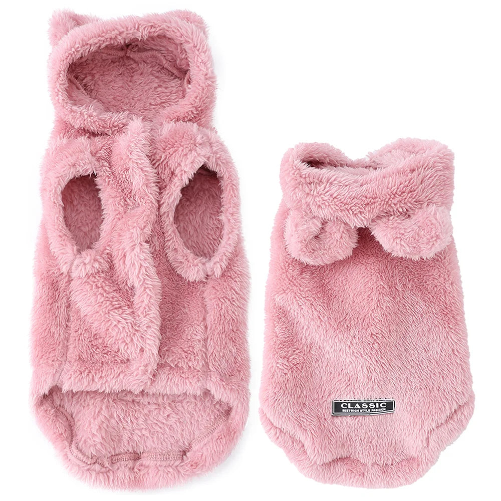 Fleece Warm Cat Costume For Winter Autumn Cute Soft Cats Clothes For Small Medium Dog Kitty Kitten Sweater Funny Pet Coat Sphynx - Play Paws Toys
