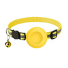 Cute Cat Collar Airtag Breakaway Reflective Kitten Collar with Bell for Apple Air Tag Holder Bell Nylon Silicone Collar for Cats