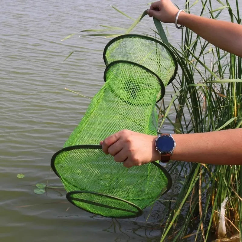 Durable Nylon Fishing Net Pocket Basket Shrimp Fish Trap /Carp /Eels Traps Fishing Net Outdoor Fishing Tackle