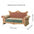Cat scratch board, cat nest sofa, cat bed integrated, L-shaped vertical, wear-resistant, non shedding, irregular circular, large - Play Paws Toys