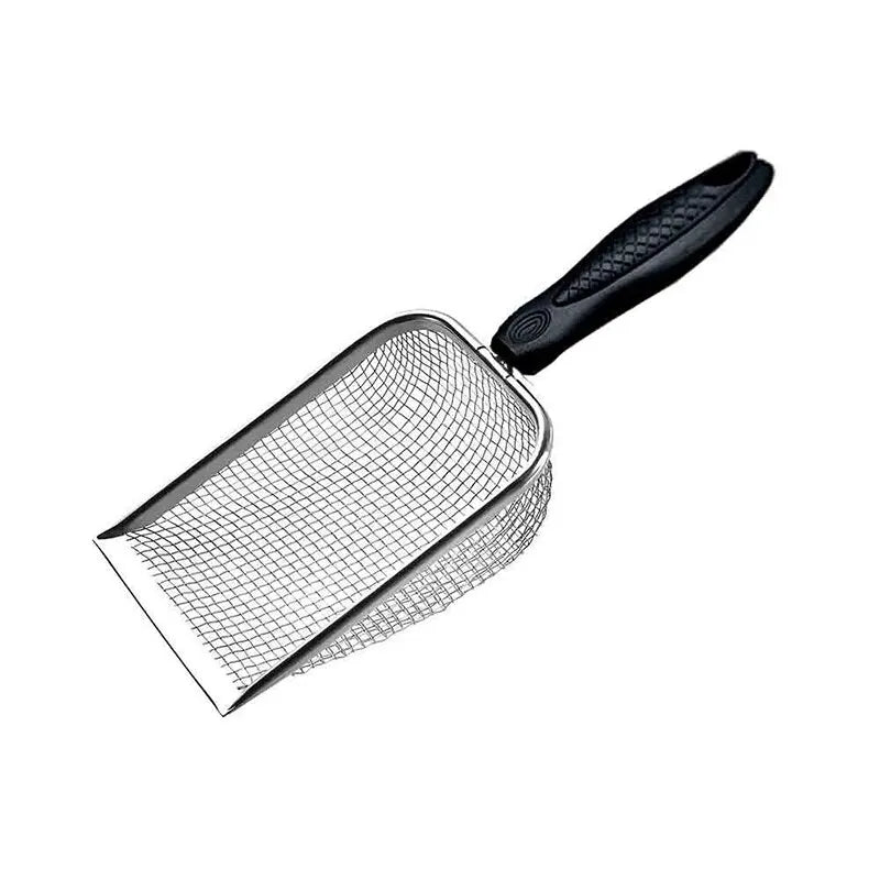 2X2mm Fine Pores Cat Sand Shovel Pet Supplies Stainless Steel Shovel Applicable Small Cat Litter Pet Feces Clean Filter Shovel