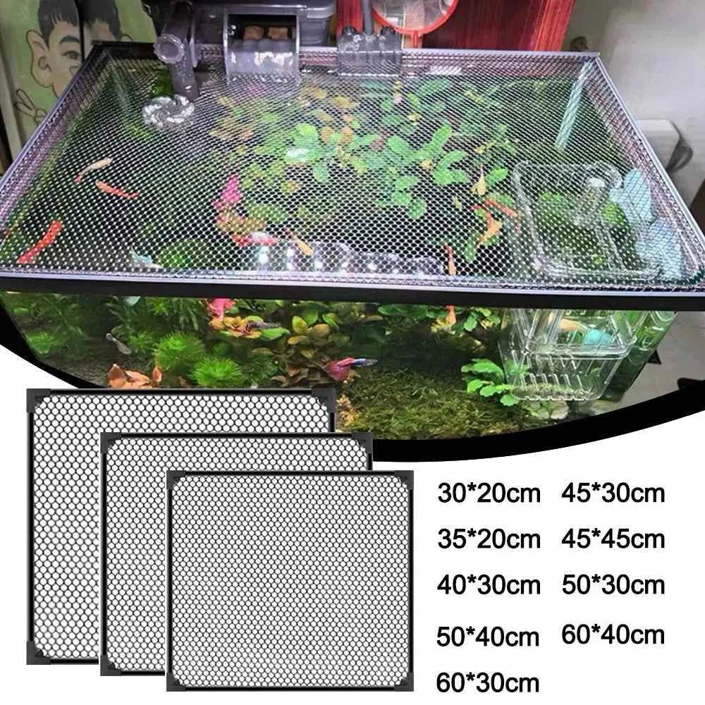 Sturdy Magnetic Fish Tank Lid Cover DIY Easy Installation Fish Tank Mesh Lid Cover Fish Tank Top Protective Cover Fish Tank