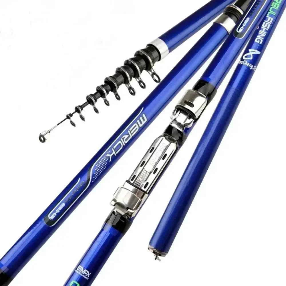 Carbon Fiber 3.6M 4.5M 5.4M 6.3M Spinning Fishing Rod M Power Telescopic Rock Fishing Rod Carp Feeder Rod Surf Spinning