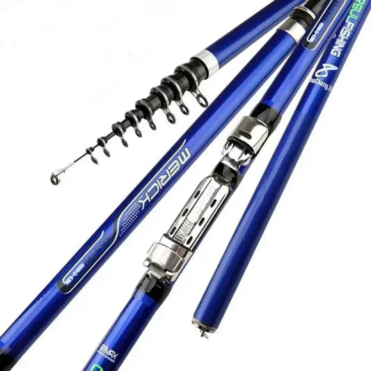 Carbon Fiber 3.6M 4.5M 5.4M 6.3M Spinning Fishing Rod M Power Telescopic Rock Fishing Rod Carp Feeder Rod Surf Spinning