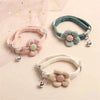 Cartoon Pet Supplies Safety Pet Collar Small Dog Cat Bow Bell Lovely Flowers Bell Dog Necklace Neck Decoration 1 Pcs 4pcs