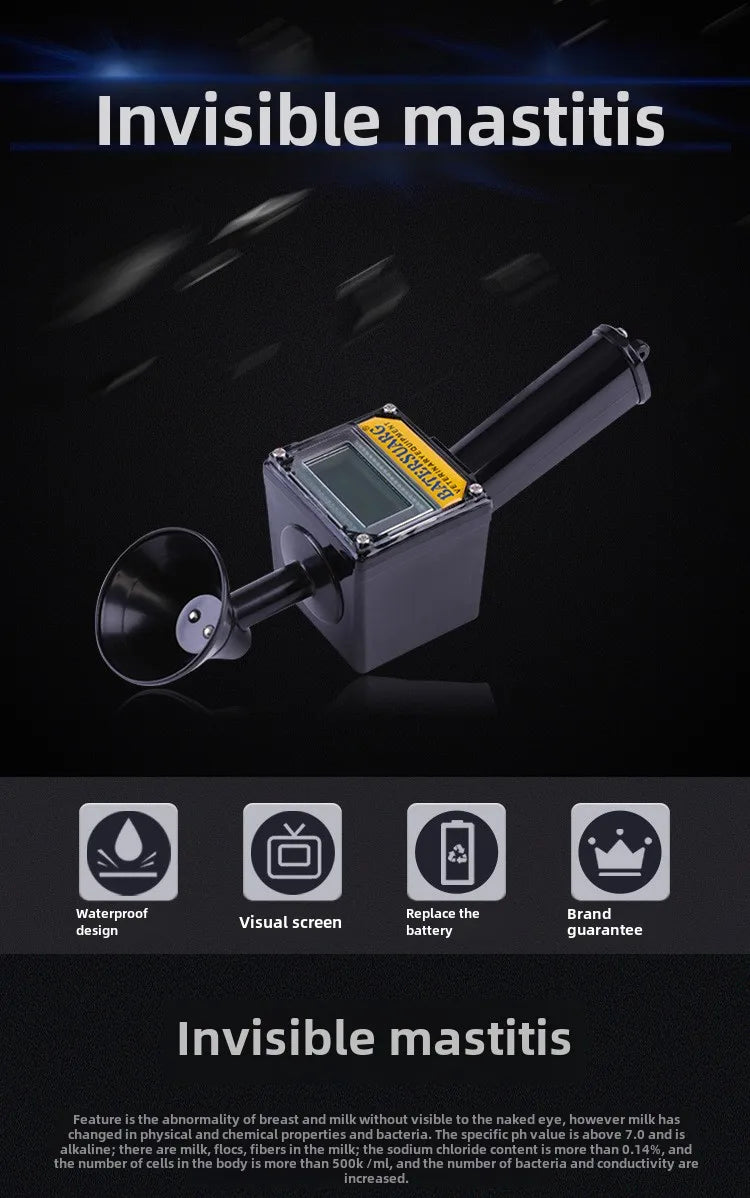 Cow Mastitis Detectors Cow Breast Inflammation Tester Grazing and Breeding Equipment Veterinary Prevention Tester