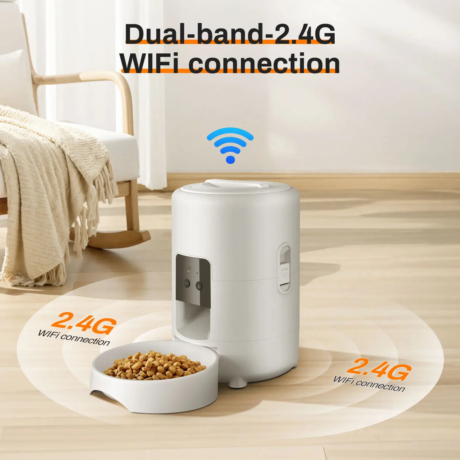 2L Camera Pet Feeder Timing Smart Automatic Feeder For Cats Dog Button WIFI APP Video Intelligent Dry Food Dispenser Dog Bowl