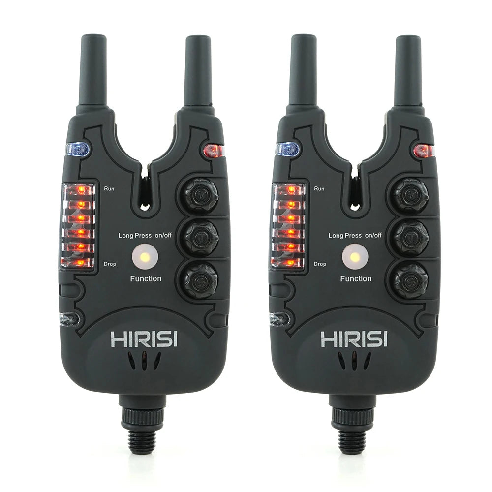Hirisi Carp Fishing Bite Alarm with Adjustable Volume, Tone, Sensitivity & LED Indicator - Essential Fishing Accessory B150