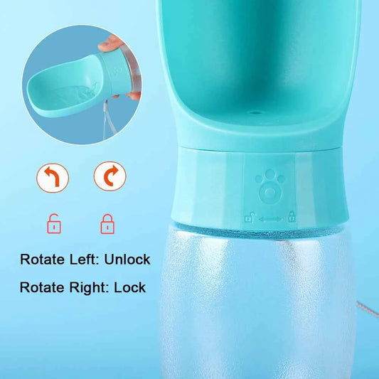 500ml Big Dog Water Bottle Portable Drinking Bowl For Small Medium Dogs Cat Travel Hiking Puppy Pet Water Dispenser Cup Labrodor