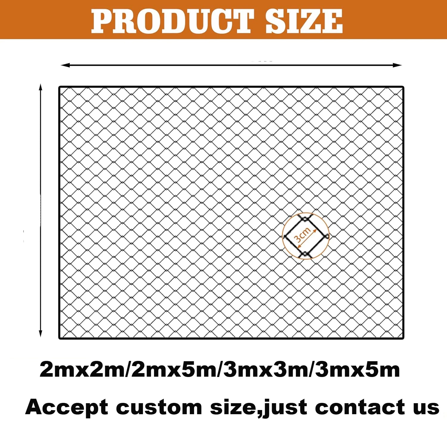 Steel Reinforced Cat Netting for Balcony- Cat Anti Fall Netting,Garden Net Anti Bird Net with Wire,Safety Netting Fence for Pets - Play Paws Toys
