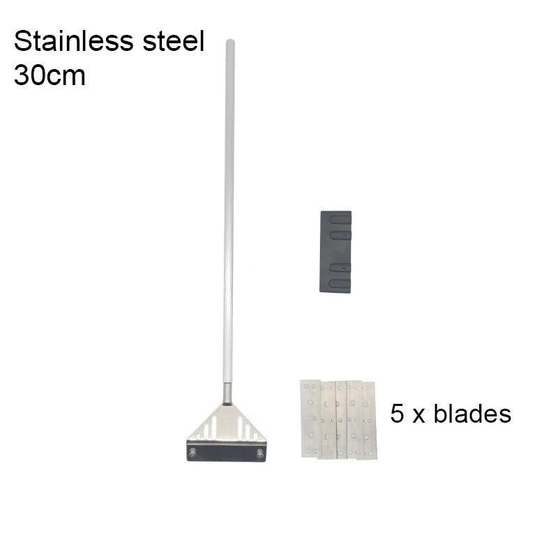 Aquarium Algae Remover Aluminum Alloy Stainless Steel Scraper Blade Fish Tank Glass Water Plant Grass Cleaning Tools Accessories