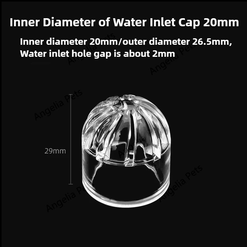 Transparent Fish Tank Water Pipe Acrylic Tube Fittings Elbow Joint Duck Bill Water Outlet Aquarium Accessries Rain Shower Outlet
