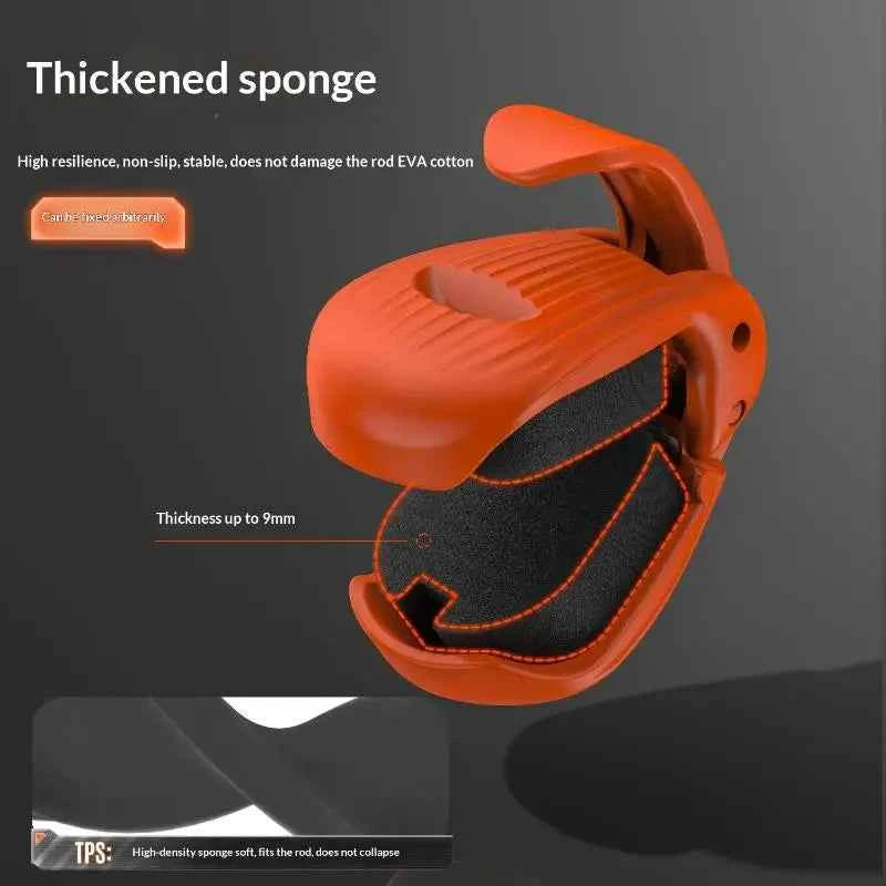 2/4Pcs Compact Fishing Rod Holder Fixer Clip Durable Fishing Pole Fixer for Angling Adventures - Portable Fishing Gear