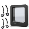 Electronic Induction Dog Cat Door Automatic Smart Pet Safe Door Cat Flap with Microchip Sensor Controllable Direction Cat
