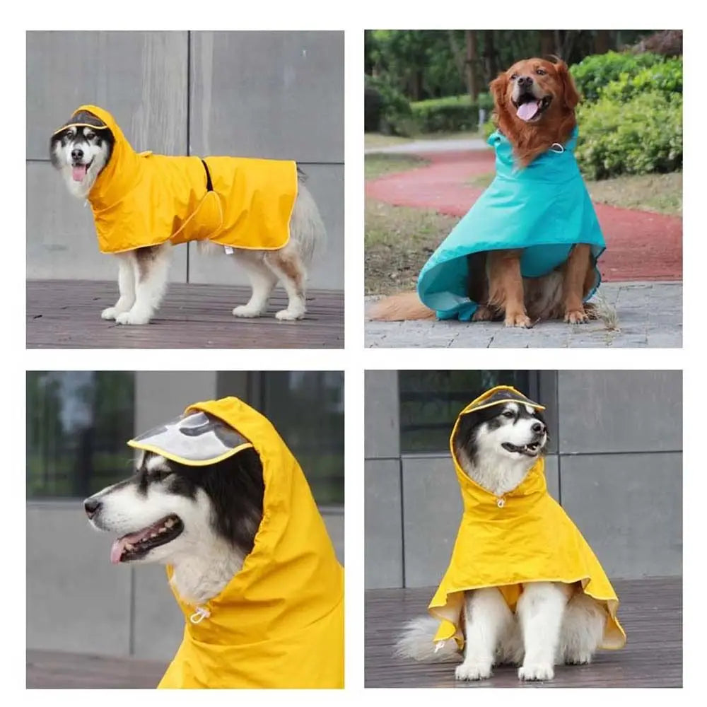 Pet It Yolk Man Pu Dog Raincoat Teddy Corgi Golden Retriever Pet Clothes Waterproof Outdoor Dog Supplies
