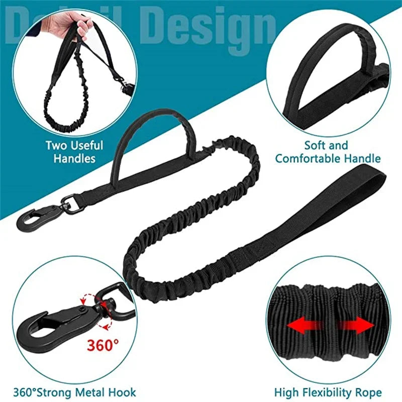 AirTag Tactical Dog Collar, with AirTag Holder and Handle Military Dog Metal Buckle Adjustable GPS Collar for Medium Large Dogs