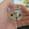 Dog Cat Hair Storage Pendant Keychain Box Couple Car Key Chains Jewelry Souvenir Pet Lover Keepsake Memorial Keychain Gift Decor