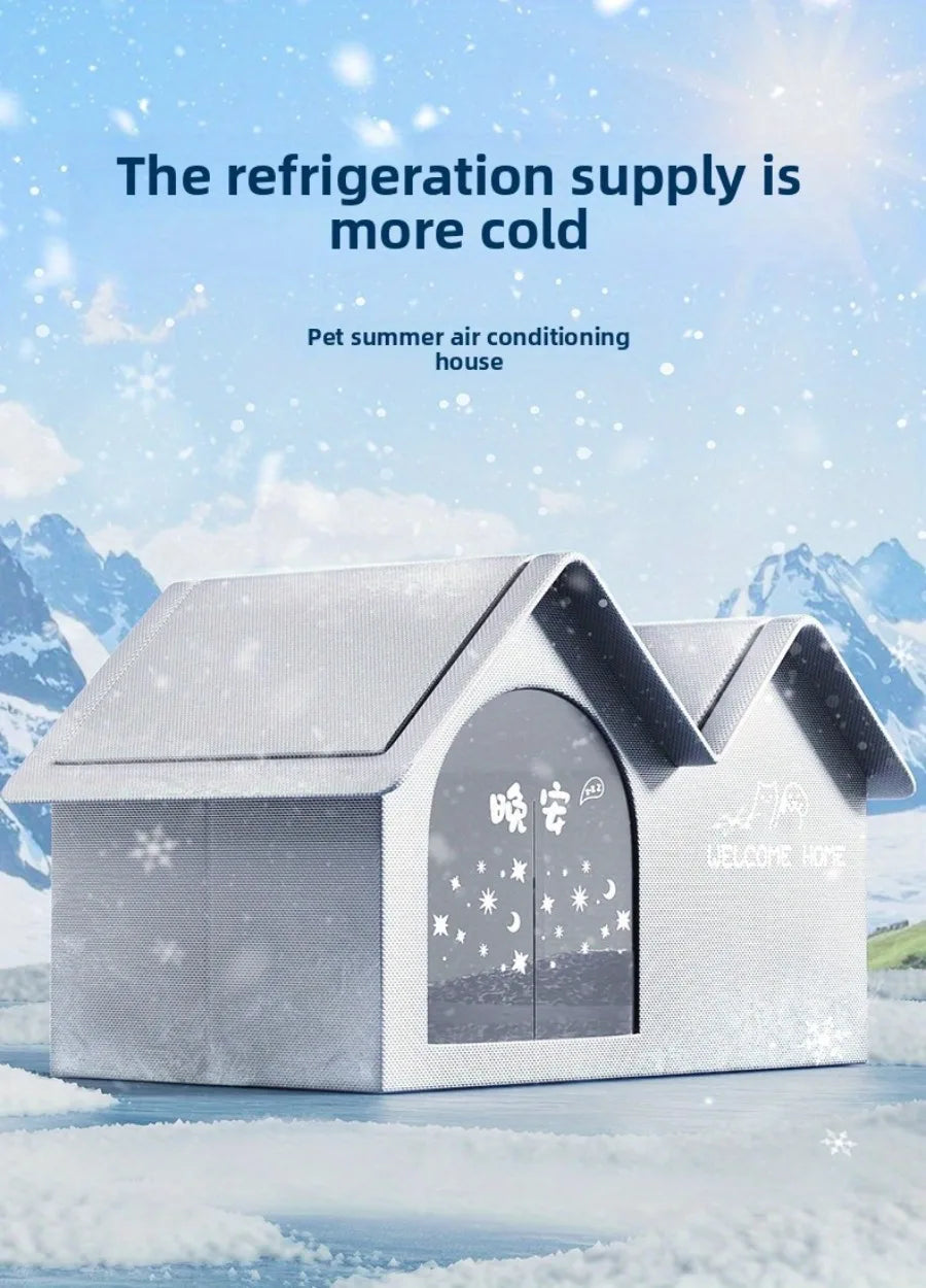 summer small middle Cat dog Ice House Air Conditioning BED Summer Cooling Tool Nest Dog Dog Four Seasons Pet Ice House