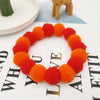 Pet Dog Bow Tie Rainbow Flower Hair Ball Necklace Cat Collar Pet Dog Cat Bowties Neckties Dog Grooming Accessories