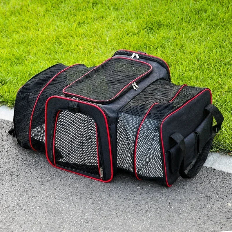 Portable Cat Backpack Carrier Foldable Expandable Pet Travel Bag Airline Approved Breathable Pet Carrier for Dog Pet Accessories - Play Paws Toys