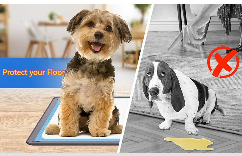 Dog Pad Holder Tray Silicon Wee Pad for Training, No Spill Pee Pad for Dogs - Easy to Clean and Store Perfect for Dog Potty Tray