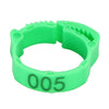 Numbered 6-Color Identification Leg Rings for Poultry (10-50pc)