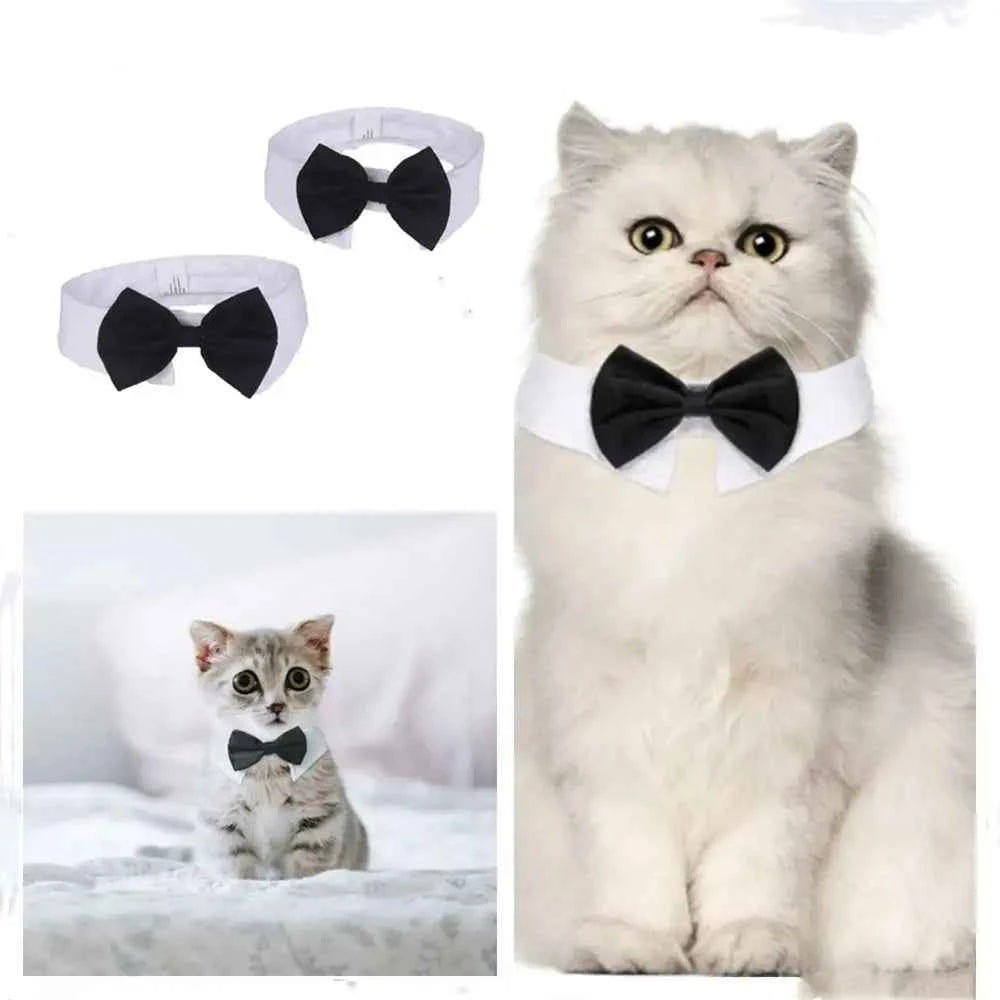 Comfortable Tuxedo Bowtie Pet Accessories Dog Necktie Bow Tie Collar Formal Tie Pet Bow Tie