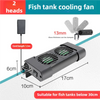 Aquarium fish tank automatic temperature control fan tank cooling aquarium fan water cooling mute 1 2 3 4 5 6
