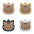Cute Personalized Cat Tags Stainless Steel Colored Pattern Pets Cat Name Tags Pendant Engraved Keyring Kitten Accessories