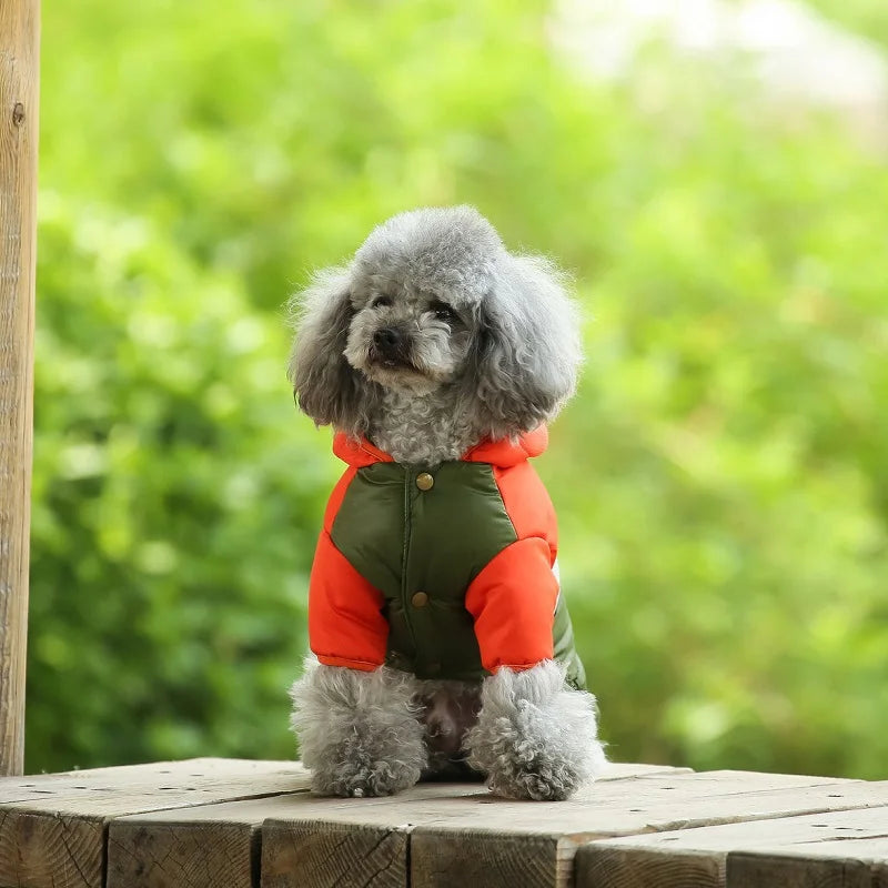 Dog Jacket Waterproof Luxury Dog Clothes Pet Down Cotton Vest Chihuahua French Bulldog Winter Dog Coat Puppy Warm Dog Costume