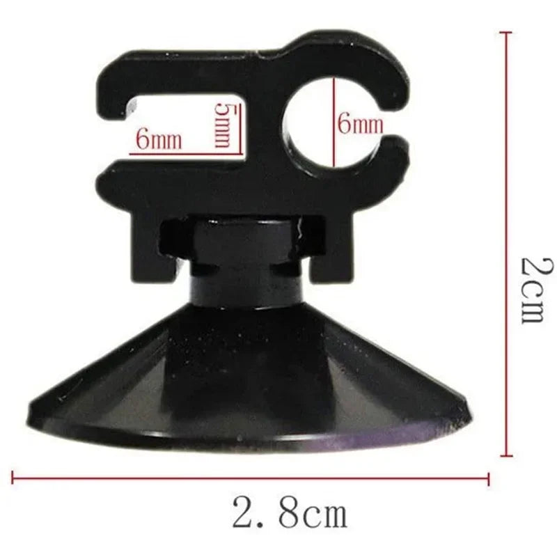 10PcsAquarium Suction Cup Clip Fish Tank Oxygen Tube Hose Pump Power Cord Buckle Wire Finisher Suction Cups Aquarium Accessories