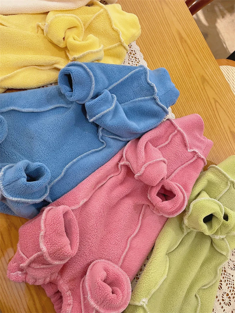 Fleece Coat for Sphynx Cat Warm Sweatshirt 4-legged Jumpsuit for Kittens Dogs soft Loungewear for Male Cat Devon Rex Sweater - Play Paws Toys