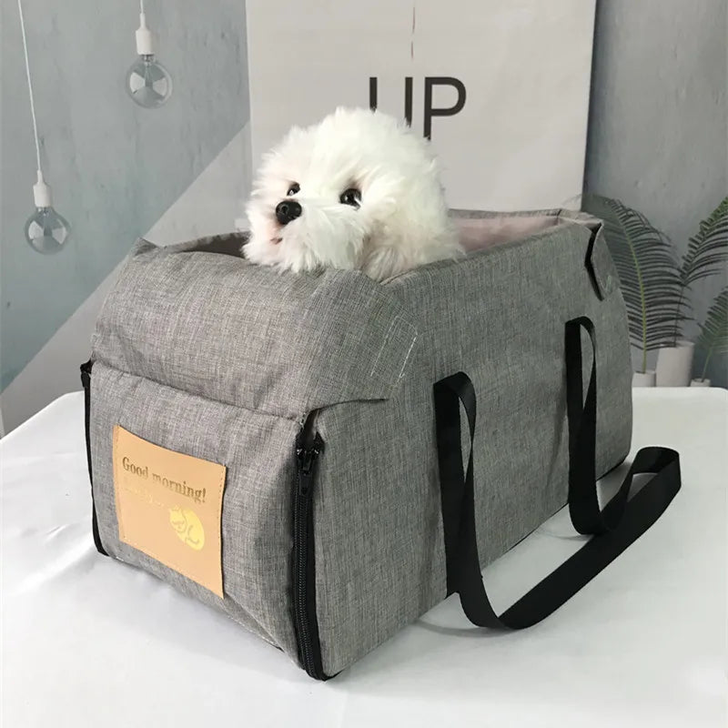 Portable Car Safety Pet Seat For medium/Small Dogs Cat Travel Central Control Cat DogBed Transport Dog Carrier Protector DogBags - Play Paws Toys
