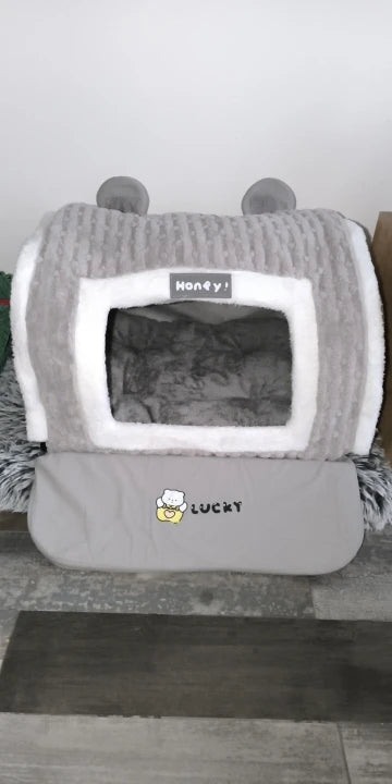 winter Dog Kennel Warm Dog House Mat Detachable Washable Dogs Bed Nest Deep Sleep Tent for Medium Large Dogs House dog Supplies