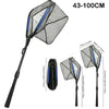Triangle Fishing Landing Net with Telescoping Pole Handle Easy Catching or Releasing Fishing net for Fly Trout Carp Course Sea
