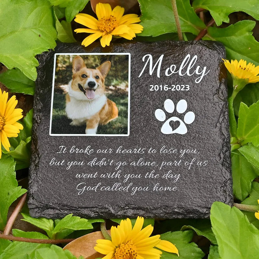 Custom Pet Memorial Stones Pet Grave Stones Personalized Dog Memorial Gifts for Loss Memorials & Funerary Support Dropshipping