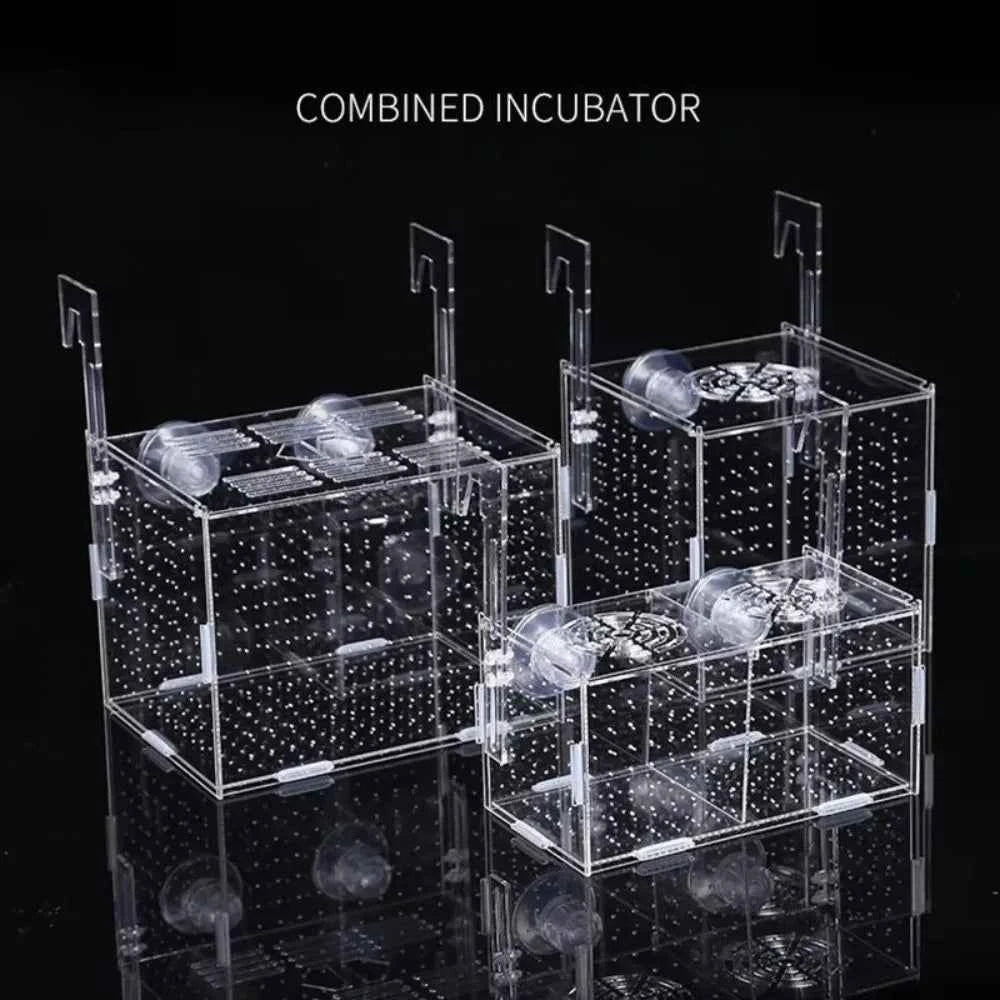 1PC Small Fry Aquarium Isolation Box Hatchery Divider Spawning Hatching Fish Breeding Box with Hook Acrylic Hydroponic Plant Box
