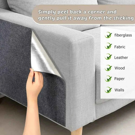 PLOVG Wall Self-Adhesive Anti Cat Scratch Sofa DIY Cats Scratch Protection Paws Sharpen Trimmable Carpet Cats Scratch Board ﻿