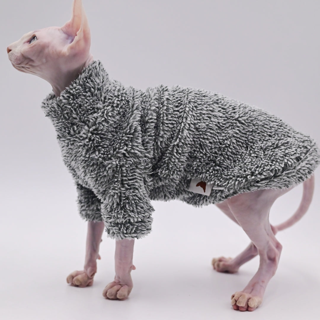 Hairless Cat Clothes Winter Camouflage Warm Arctic Velvet Sphynx Cat Coat Devon Clothes Konis Cat - Play Paws Toys