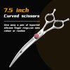 Fenice 6.5/7.0 inch High-end JP440C Alloy Steel Diamond Screw Grooming for Dogs Scissors Shears Kit for Dog Groomers
