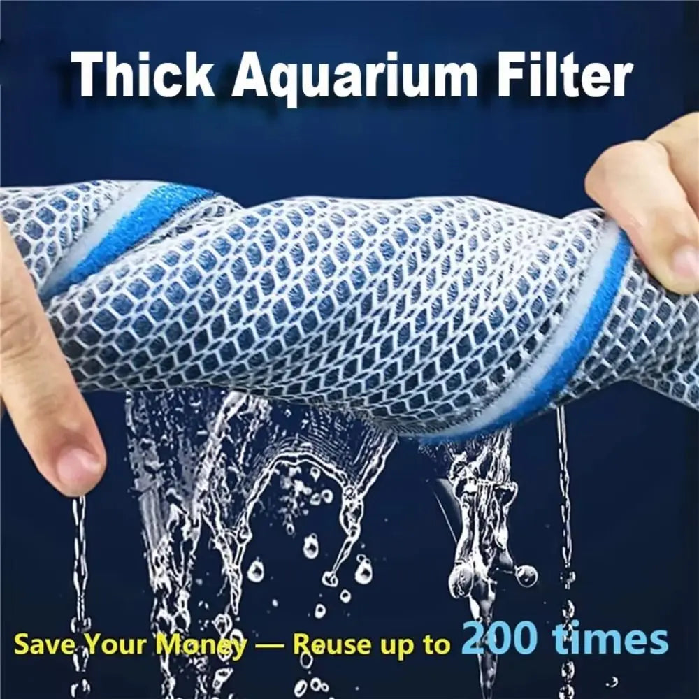 1Pcs New 8D Aquarium Filter Sponge 8-Layers High-Density Biochemical Filter Cotton Sponge Aquarium Accessories