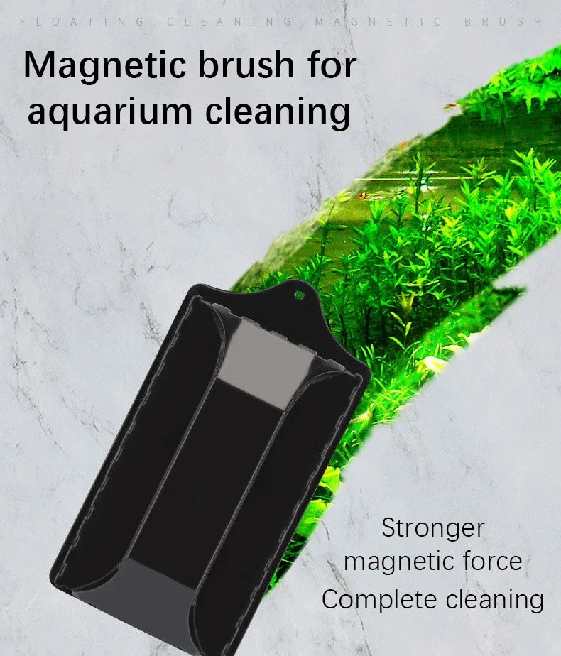 New Magnetic Brush Cleaning Tool Strong Suction Glazing Scrub Easy To Cleaning Double Sided Fish Tank Aquarium Tank Scrubber