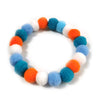 50pcs Elastic Plush Pom Ball Pet Collar Rainbow Flower Hair Decoration Dog Bowtie Necklace Pet Cat Bow Dog Grooming Accessories