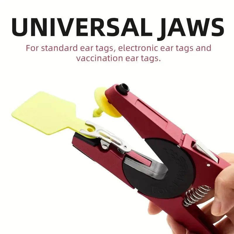 Ear Tag Pliers Livestock Animal Ear Tagging Gun Applicator For Sheep Goat Pig Cattle Rabbit Veterinary Marker Clamp Neddle