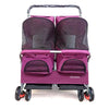 Multifunctional pet car Ultra-light two-seater pet buggy Detachable and washable trolley Universal pet car for cats and dogs - Play Paws Toys