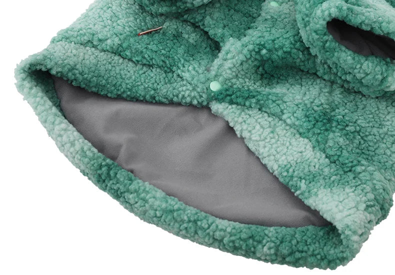 HOOPET 3XL-7XL Winter Thick Big Dog Clothes Lambs Wool Jacket for Medium Large Dogs Windproof Coat Pet Accessories