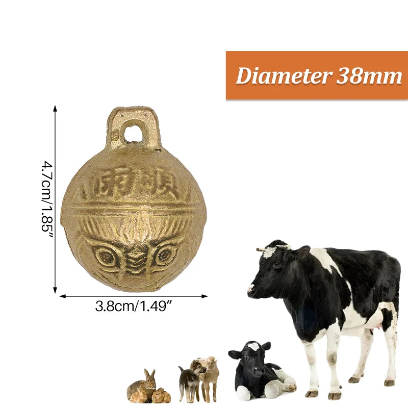Sheep Pet Dog Copper Bells Animal Identification Feeding Device Farm Livestock Grazing Bells Pet Supplies Position Recognition